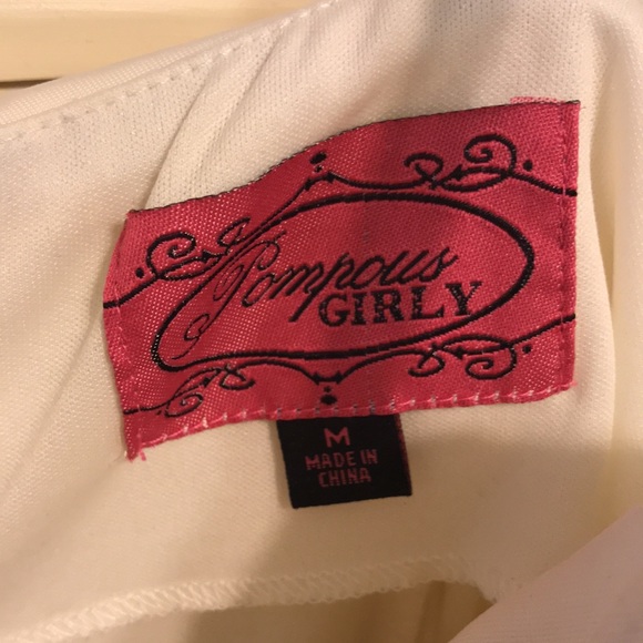 Pompous Girly White Sequin Dress - Picture 2 of 3